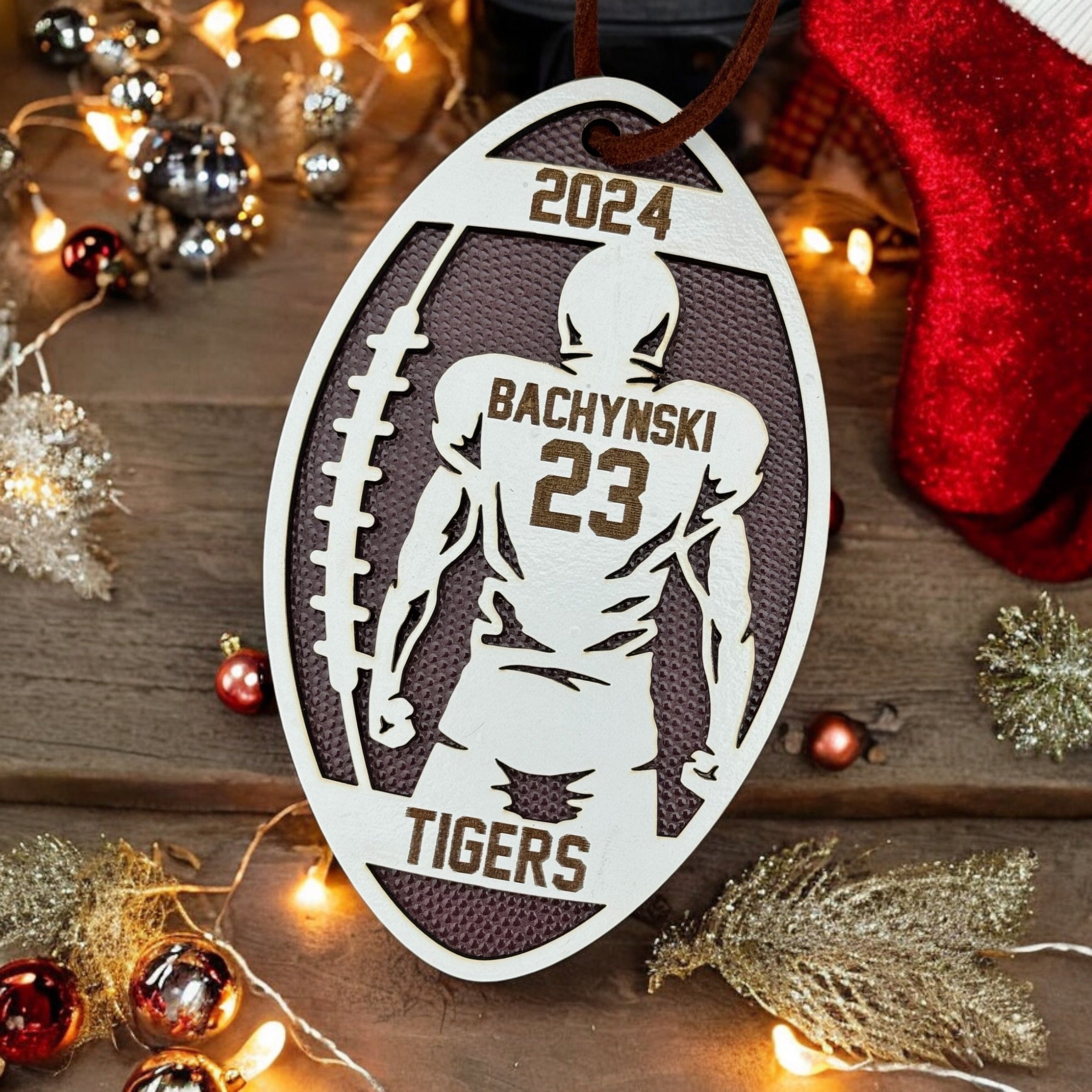 Personalized Football Ornament