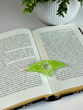 Acrylic Page Holder – Crescent Shape Glitter Thumb Book Holder for Comfortable Reading
