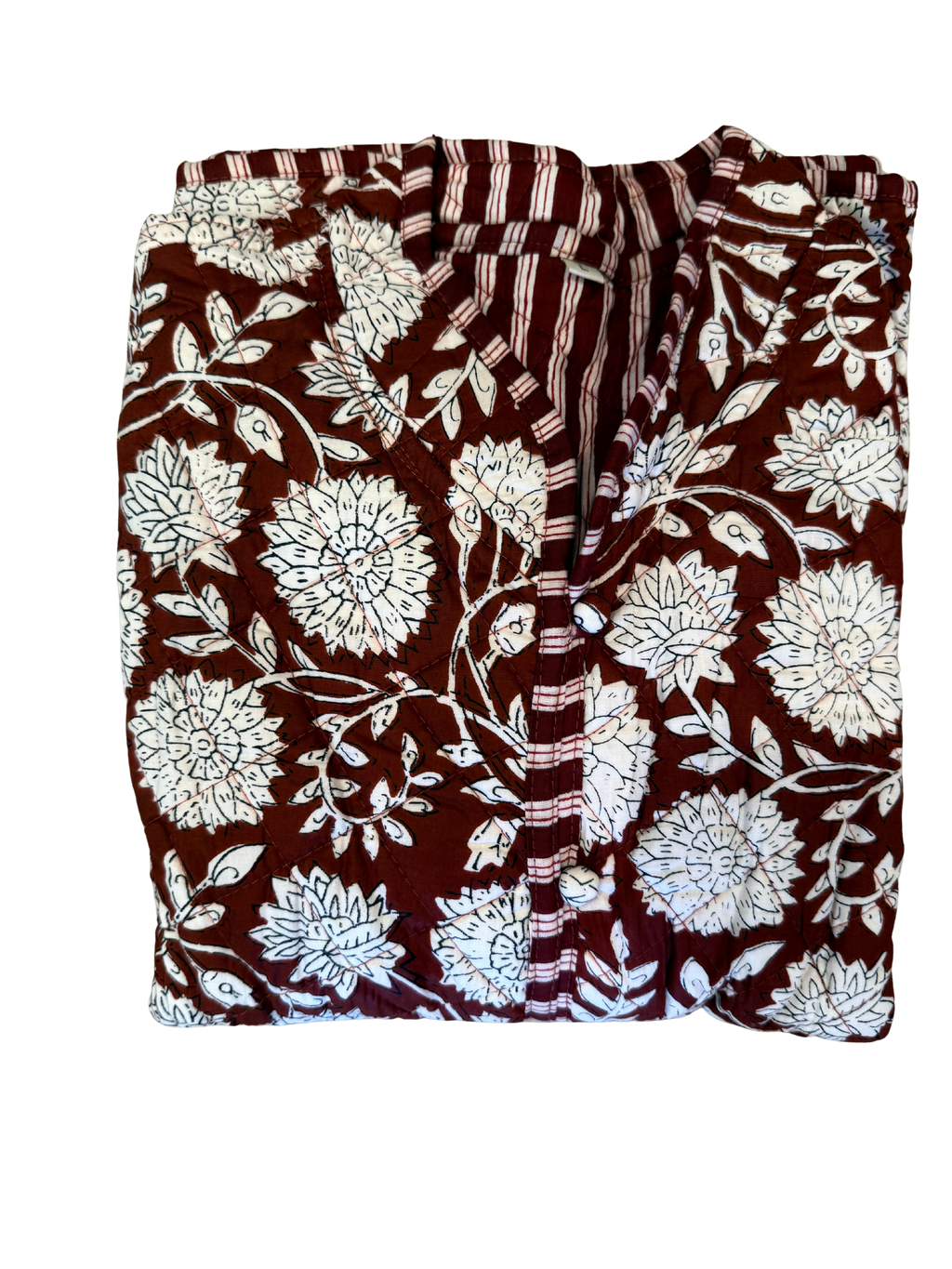 The Charlotte Jacket in Maroon Posy