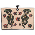 Desert Serpent Golf Towel | 24” x 16” Microfiber Towel | Magnetic Clip & Carabiner | Premium Golf Accessory