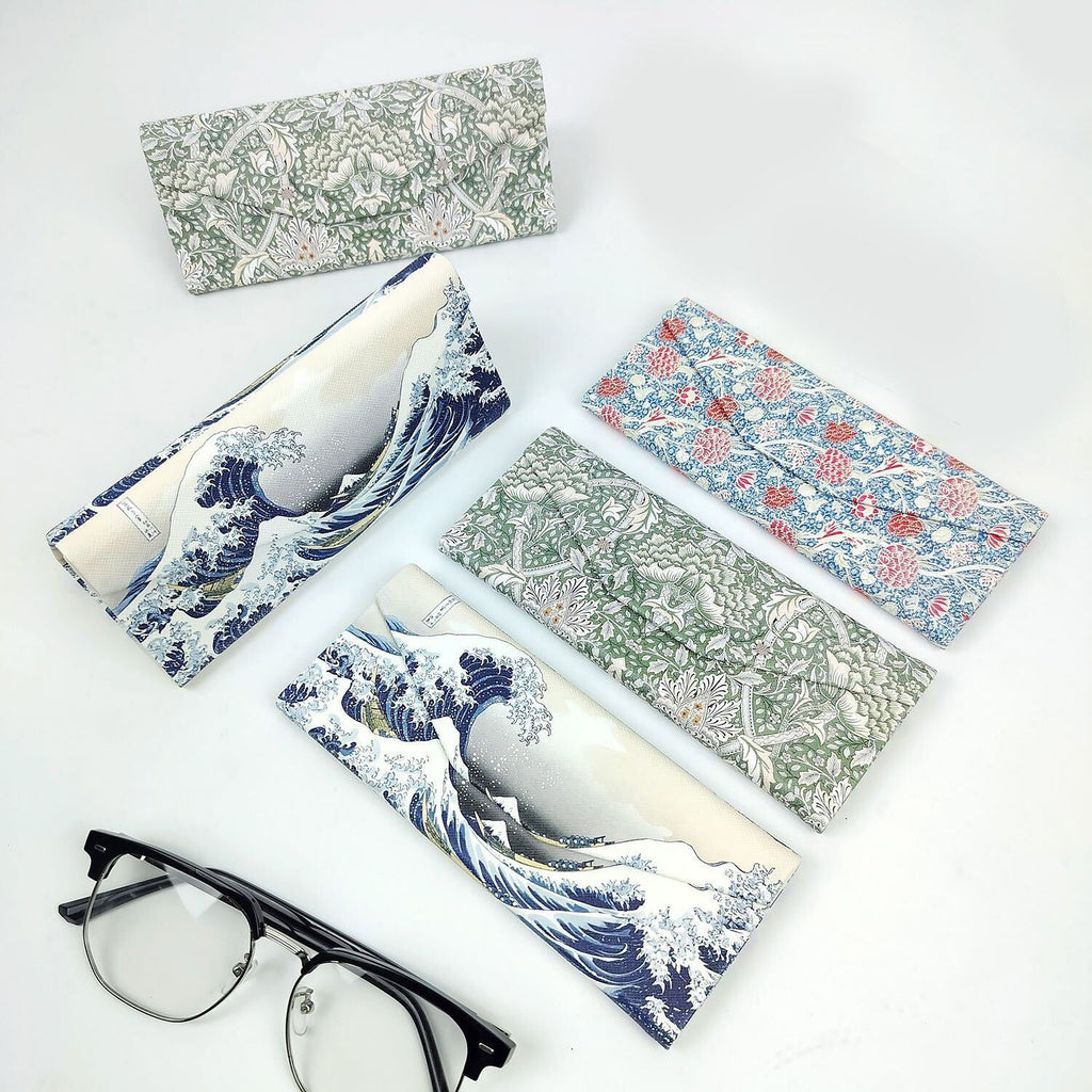 Kayaking Glasses Case - Vegan Leather Folding Hard Shell  Case
