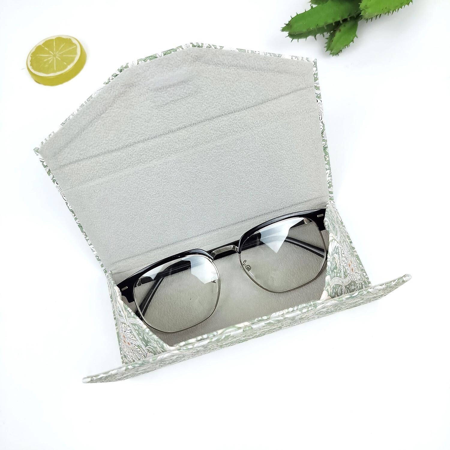 Kayaking Glasses Case - Vegan Leather Folding Hard Shell  Case