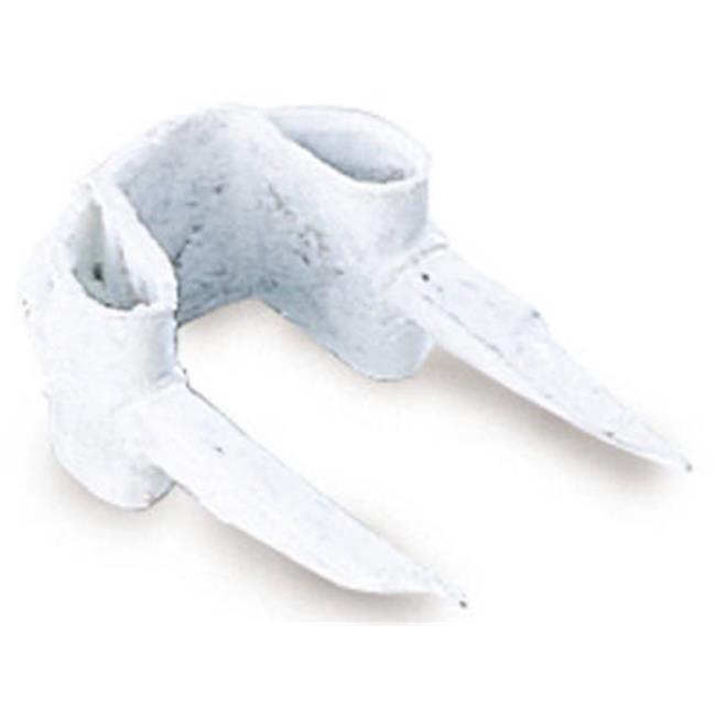 INSULATED BELL WIRE STAPLE/ WHITE; 40/CD