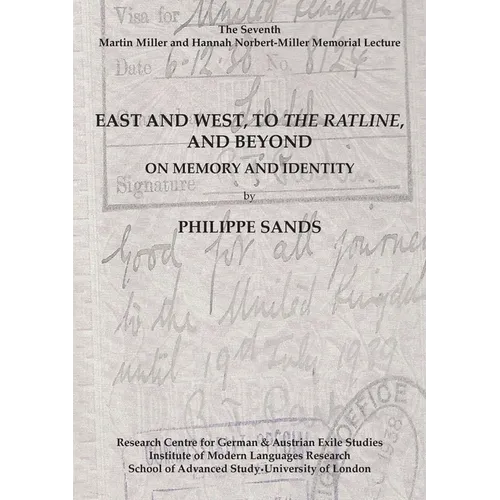 East and West, to The Ratline, and Beyond: On Memory and Identity - Paperback