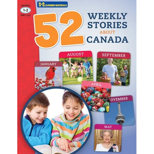 52 Weekly Nonfiction Stories About Canada Grades 1-2 - Paperback