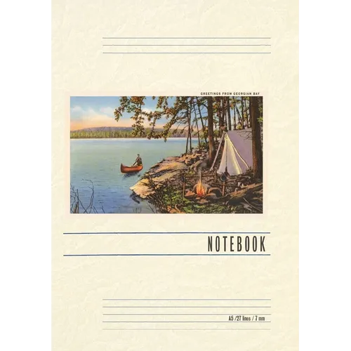 Vintage Lined Notebook Greetings from Georgian Bay, Canada - Paperback