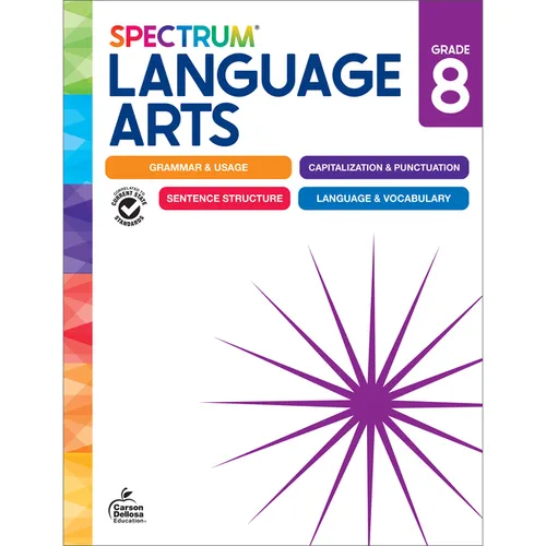 Spectrum Language Arts Workbook, Grade 8 - Paperback