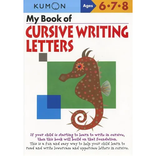Kumon My Book of Cursive Writing Letters - Paperback