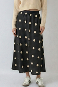 Vintage Polka Dot Midi Skirt