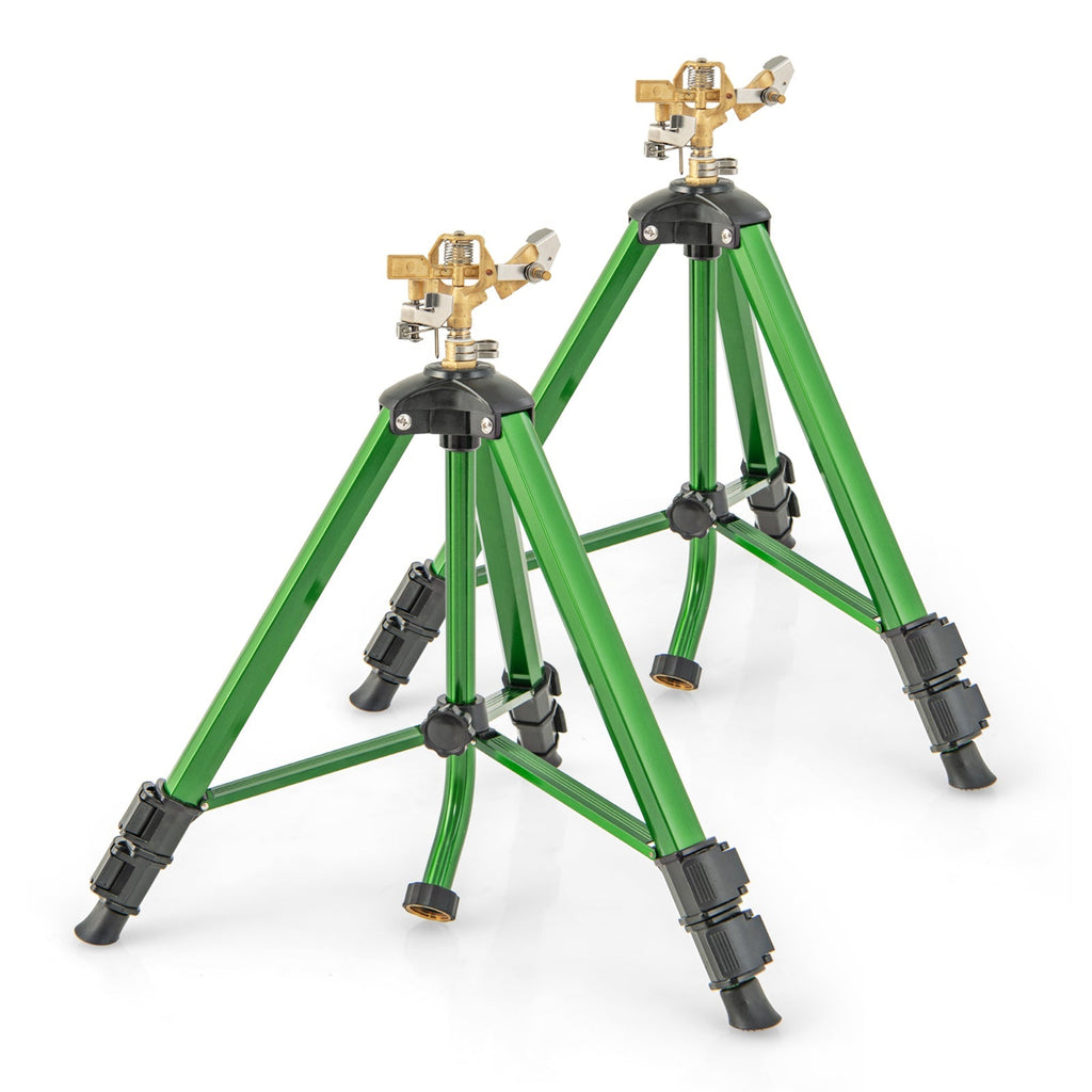 Impact Sprinkler on Tripod Base Set of 2 with 360 Degree Rotation