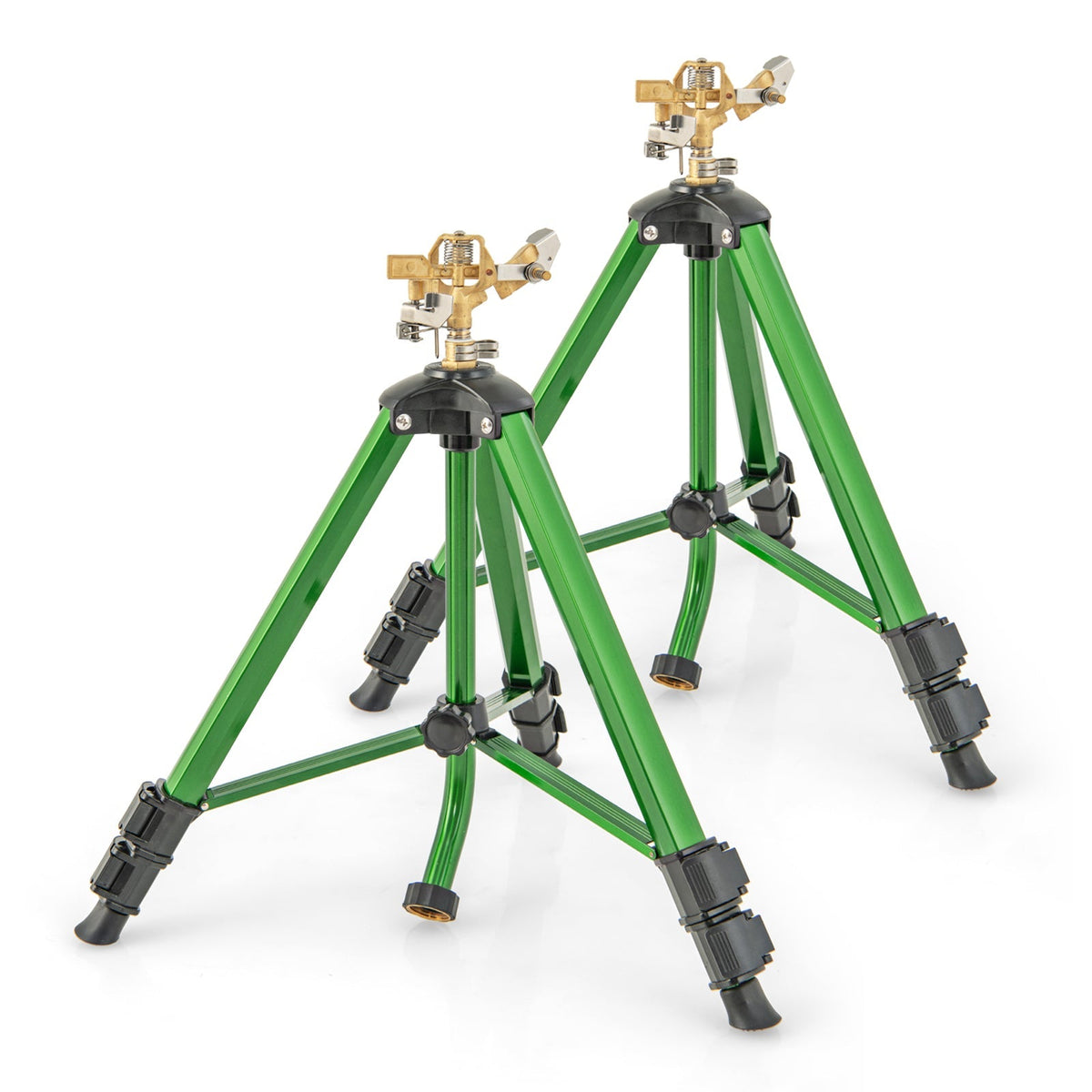 Impact Sprinkler on Tripod Base Set of 2 with 360 Degree Rotation