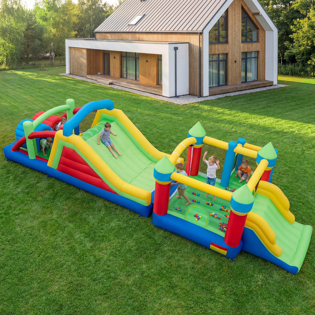 Inflatable Bounce House Blow up Jumping Bouncer with 750W Blowers