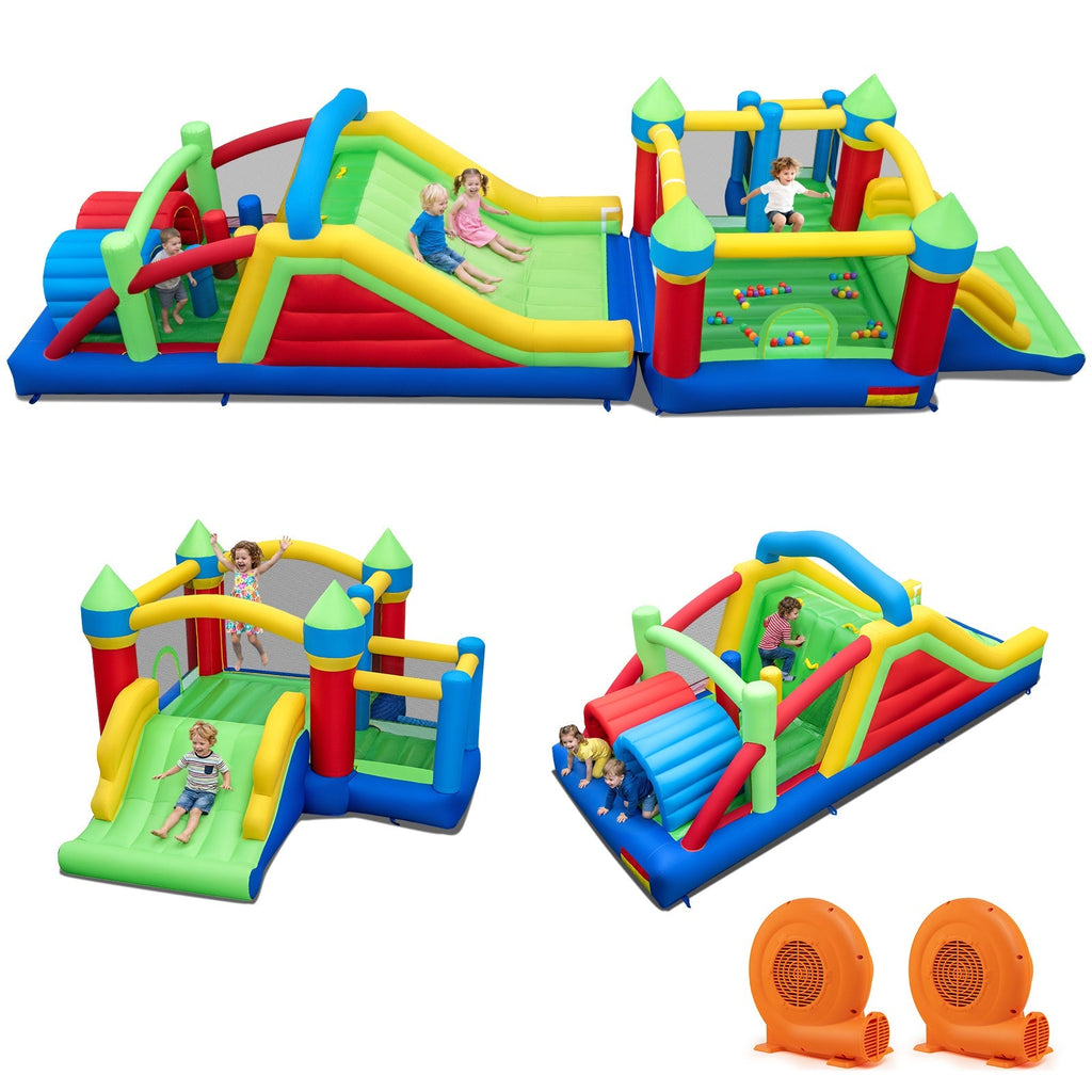 Inflatable Bounce House Blow up Jumping Bouncer with 750W Blowers