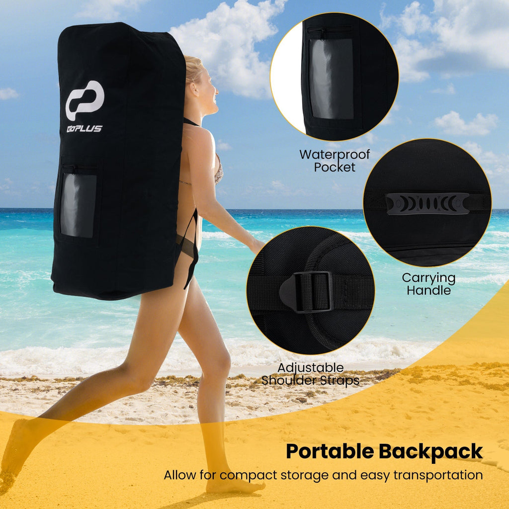 Inflatable Stand up Paddle Board with Adjustable Paddle and 3 Fins for Adults and Youths