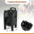 Insulated Beverage Dispensers Set of 2 Hot and Cold Drink Server Carriers with Ergonomic Handles