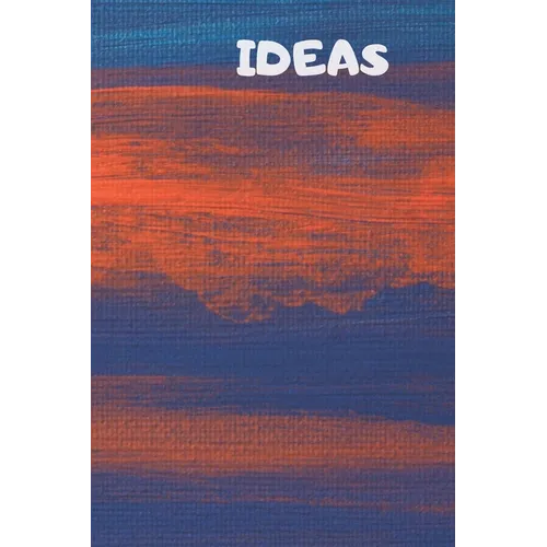 Ideas: 90 Pages of 6 X 9 Inch White Numbered Pages No Lines - Paperback