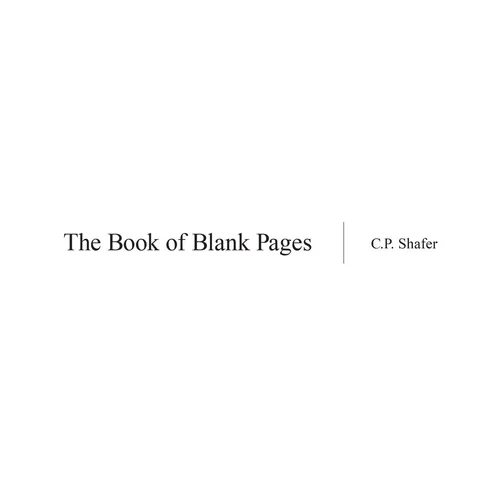 The Book of Blank Pages - Paperback