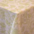 100% Premium Linen - Ivory Flora Parlour Tablecloth