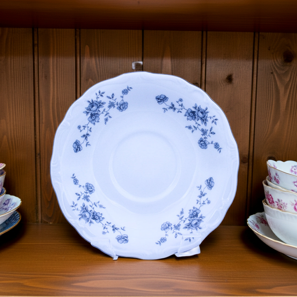 Johann Haviland Blue Garland Tea Saucers - Set of 8