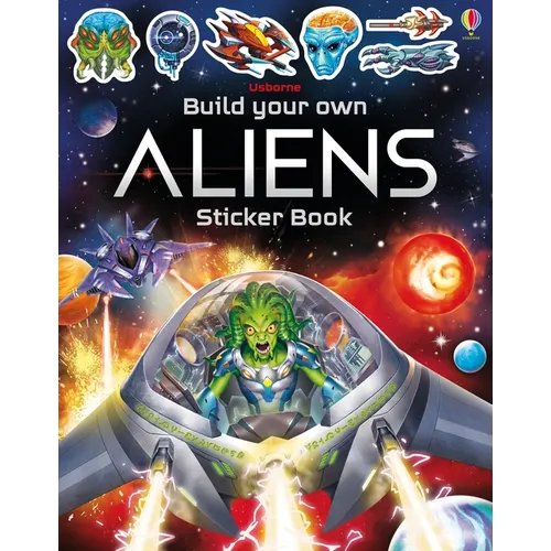 Build Your Own Aliens Sticker Book - Paperback