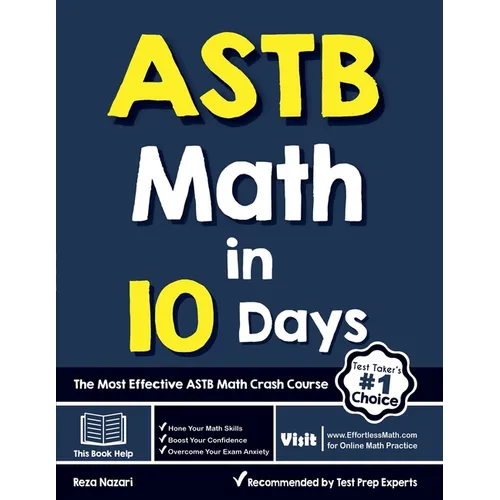 ASTB Math in 10 Days: The Most Effective ASTB Math Crash Course - Paperback