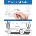 Trace and Color: Classic Automobiles: Adult Activity Book - Paperback