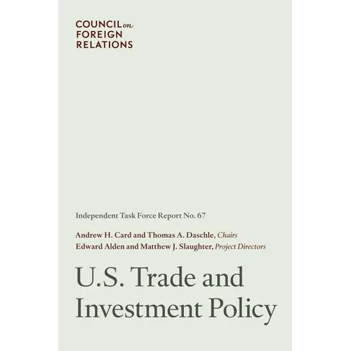 U.S. Trade and Investment Policy - Paperback