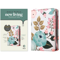 NLT Compact Zipper Bible, Filament Enabled (Cloth, Floral Garden, Red Letter) - Paperback