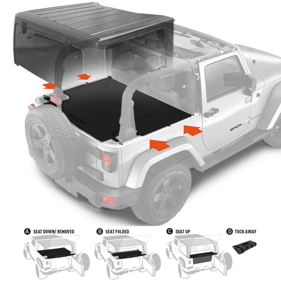 Jeep Wrangler Cargo Freedom Pack JK 2DR (2007-2018)
