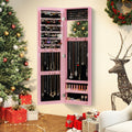 Jewelry Cabinet Wall or Door Mounted Jewelry Armoire Modern Hanging Jewelry Organizer