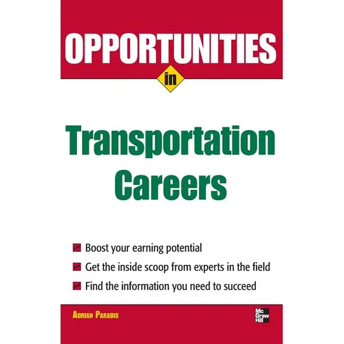 Opportunities in Transportation Careers - Paperback