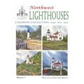 Northwest Lighthouse Coloring Collection - Paperback