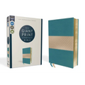 Niv, Giant Print Compact Bible, Leathersoft, Teal, Red Letter Edition, Comfort Print - Imitation Leather