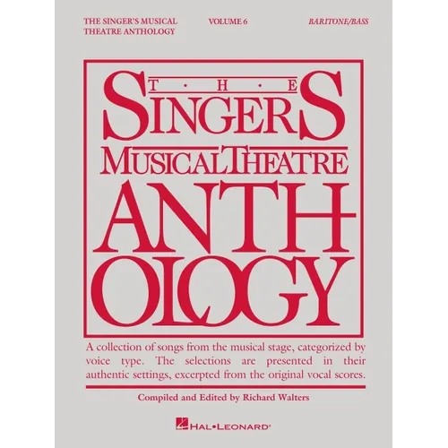 Singer's Musical Theatre Anthology - Volume 6: Baritone/Bass Book Only - Paperback