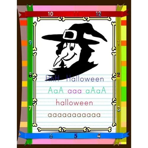 Halloween Kindergarten Alphabet Learning: Halloween Exercise Workbook for Prek.Halloween Prep Book for Pre School.Halloween Prep Workbook for Pre Scho - Paperback