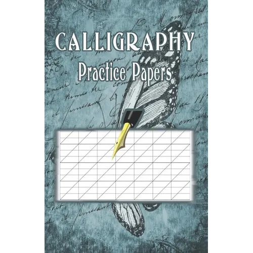 Calligraphy Practice Paper: 100 sheet pad, calligraphy style writing paper and workbook. - Paperback