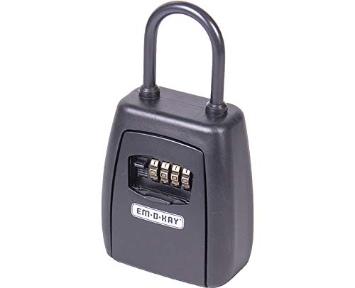 KEY LOCK BOX WITH SHACKLE 4 DIAL RESETTABLE COMBIN