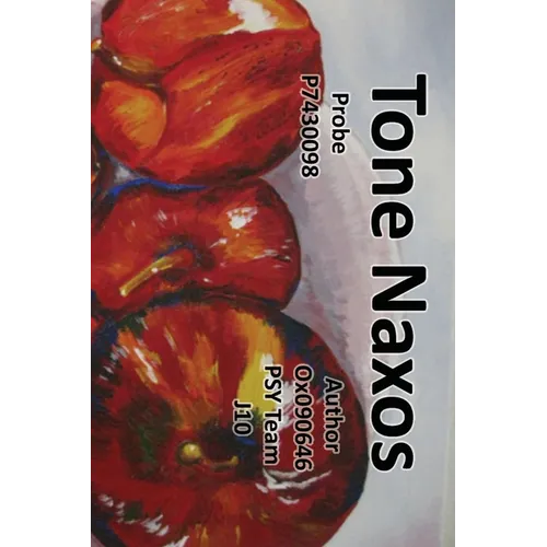 Tone Naxos: Probe P7430098 (Subject: Tone Naxos. Authors: Ox090646 & PSY Team J10) - Paperback