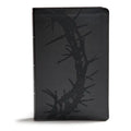 KJV Giant Print Reference Bible, Charcoal Leathertouch - Imitation Leather