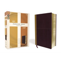 KJV, Amplified, Parallel Bible, Large Print, Leathersoft, Tan/Burgundy, Red Letter Edition: Two Bible Versions Together for Study and Comparison - Imitation Leather