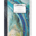 Graph Paper Composition Notebook: 110 Pages - Quad Ruled 4x4 - 8.5" x 11" Marble Large Notebook with Grid Paper - Math Notebook For Students - Paperback