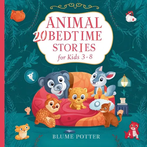 20 Animal Stories For Bedtime For Kids Age 3-8 - Paperback