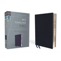NIV, Thinline Bible, Bonded Leather, Navy, Red Letter Edition - Bonded Leather