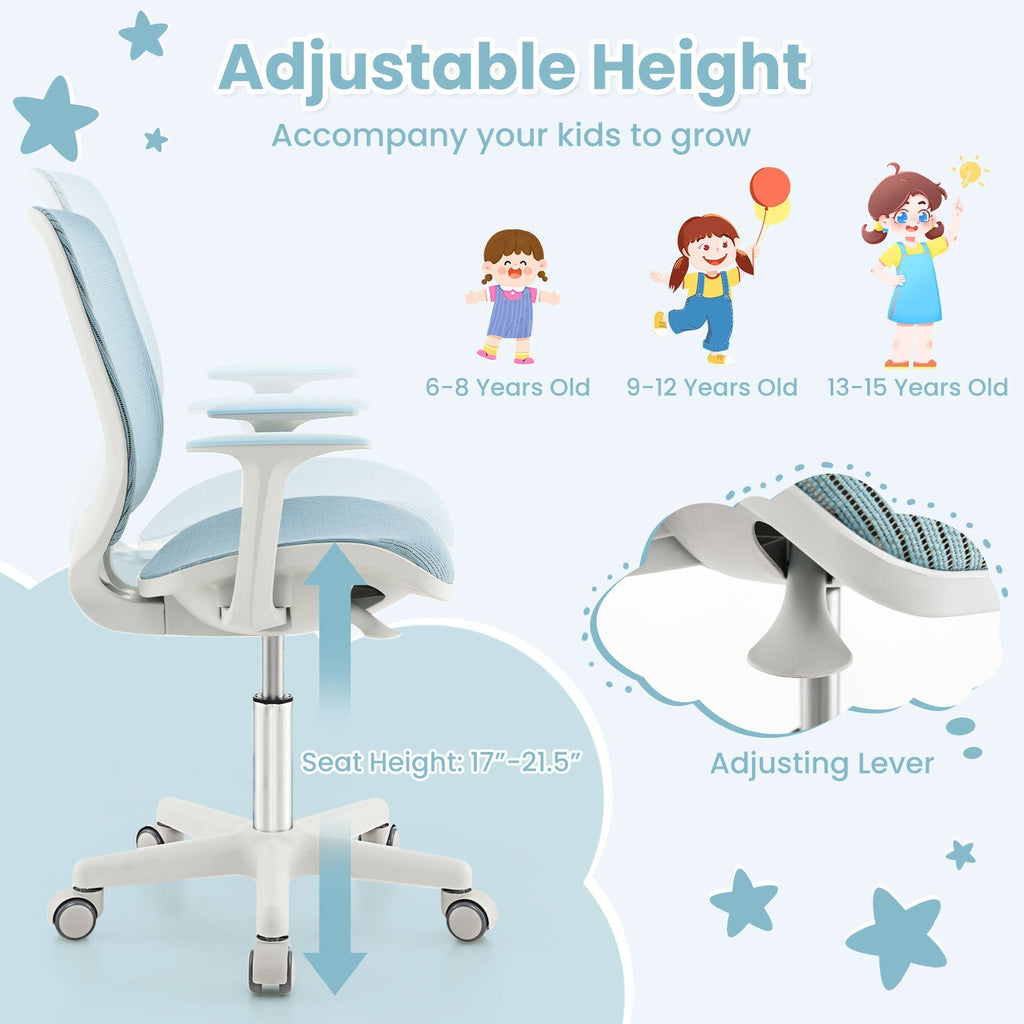 Swivel Mesh Children Computer Chair with Adjustable Height