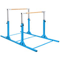 Kids Double Horizontal Bars Gymnastic Training Parallel Bars Adjustable-Purple