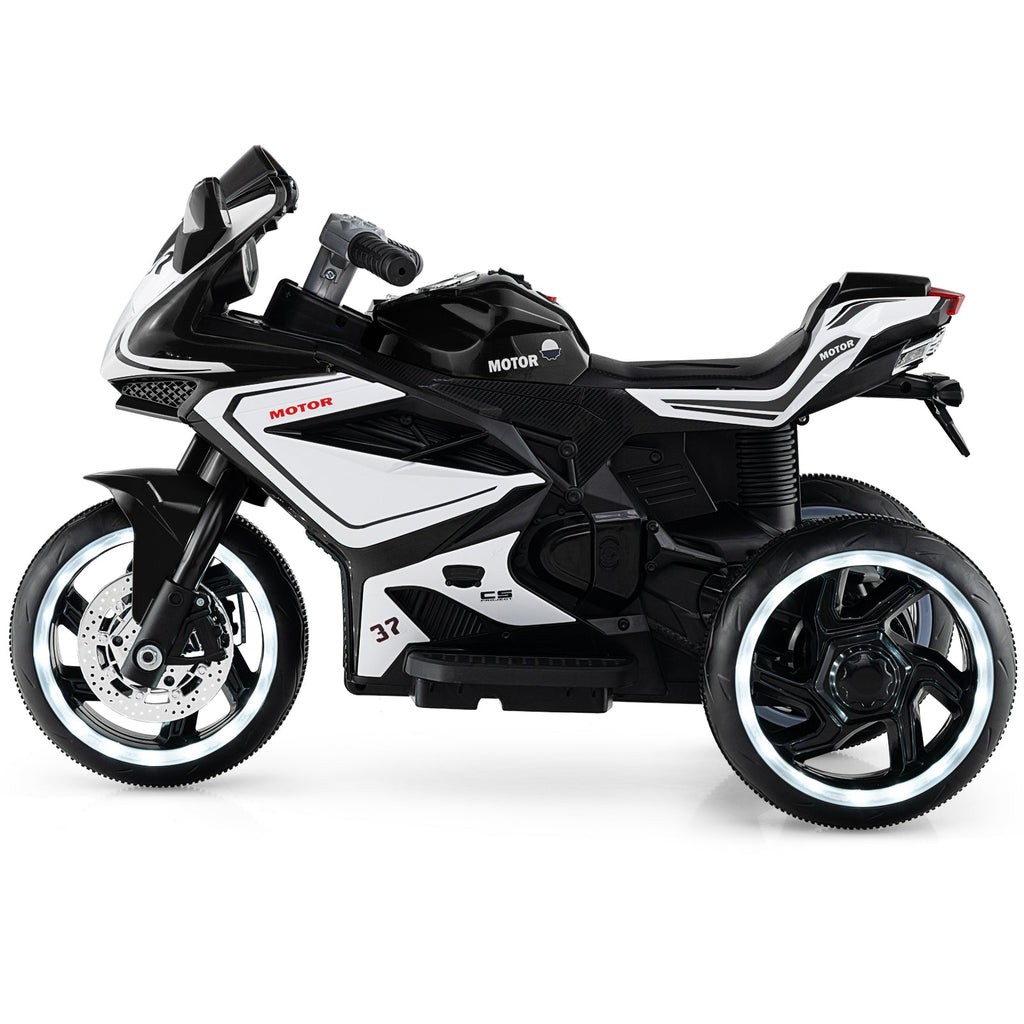 Kids Ride on Motorcycle 6V Battery Powered Mini Electric Motorbike with LED Lights