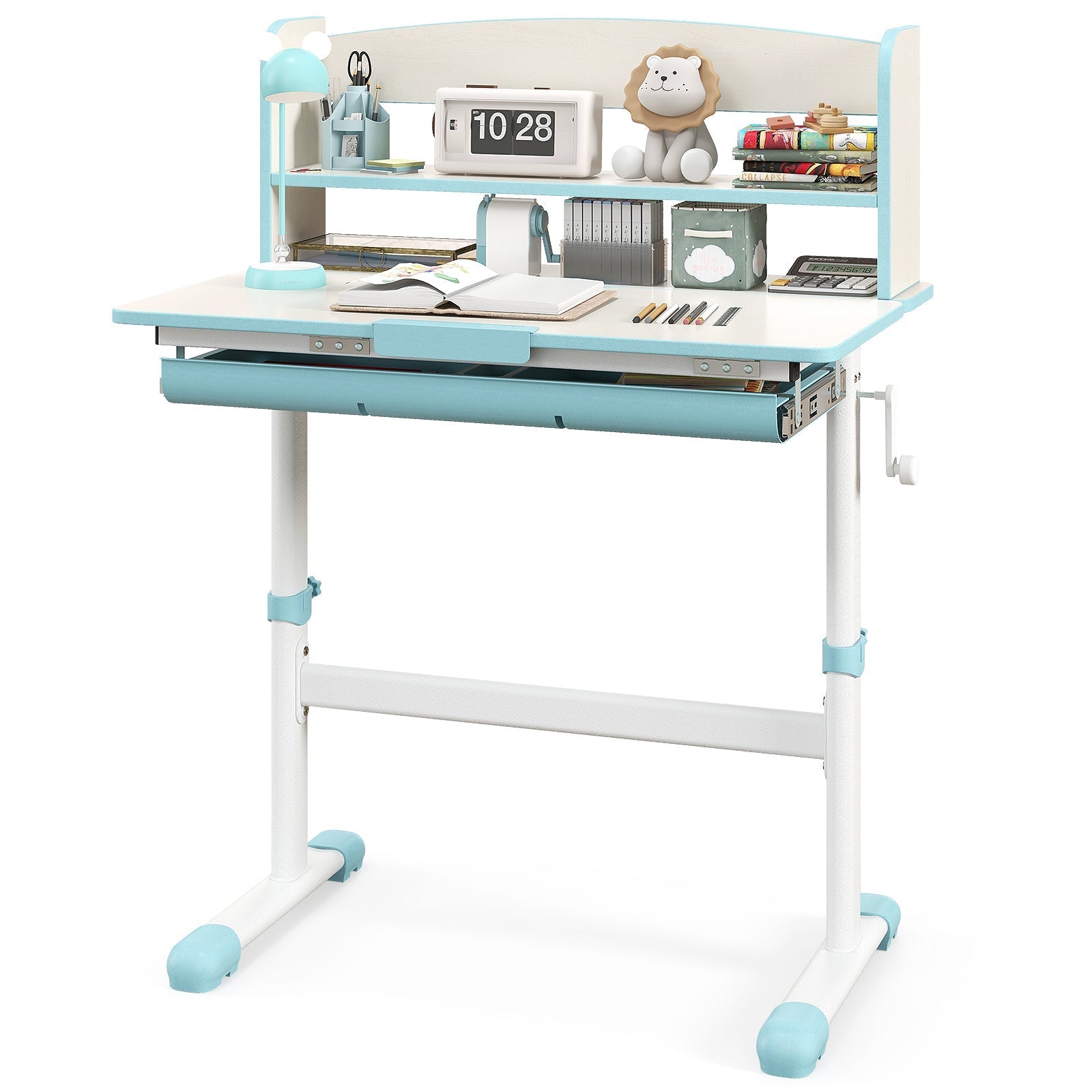 Height Adjustable Kids Study Desk with Tilt Desktop