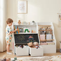 Kids Toy Storage Organizer with Flip-Up Blackboard