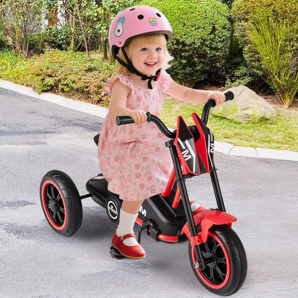 Kids Tricycle 3-Wheel Toddler Bike with Foot Pedals Forward Backward