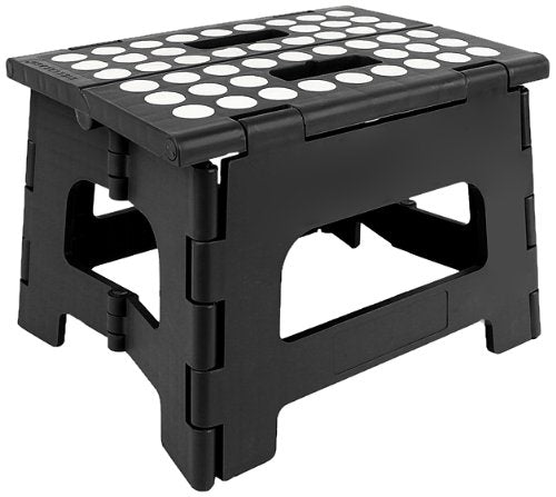 Kikerland 8'' Folding Step Stool Black